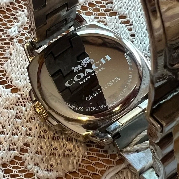 Coach Two-Tone Chronograph Boyfriend Watch - Picture 10 of 11